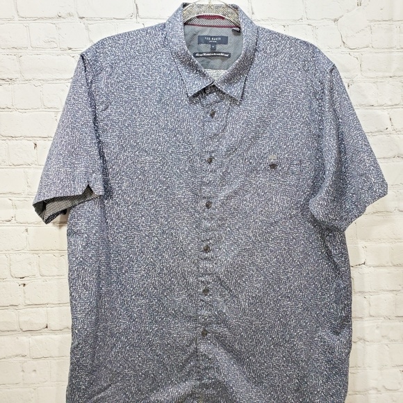 Ted Baker London Other - Ted Baker blue white splatter collar shirt XXL /7